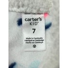 Carters Kid Girls White Floral Fleece Sherpa Lined Hoodie Size 7 Nwt