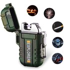 Dual Arc Plasma Electric Usb Rechargeable Flameless Lighter Waterproof - Camo