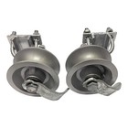 Pair Of Rear Pipe Track Wheels For Cl Sliding Gates-by Sourdough Gate Hardware