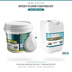 Epoxy Floor Coating Kit  Colored Sand Paint   5kg Primer   6 Colors  3 Sizes Diy