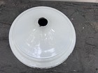 Vintage Large White Porcelain Industrial Light Lamp Shade Barn Gas Oil Station