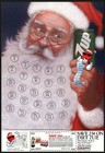 Vintage Sign 7 Up Santa Claus Pictured With Spot And Coupon 1988 New Old Stock