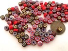Vintage Italian Millefiori Cane Glass Cabs Glass Art Supplies 40