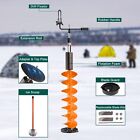 Universal Ice Fishing Auger 40   Cordless Ice Augers With Plate 18   Extension