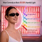 Tanning Bed Goggles  Ipl   Red Light Therapy Half - Clear Protective Eyewear    
