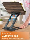 Book Stand  Telescopic Book Holder Stand  Adjustable Height Pull Out Design E   