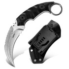 Dispatch 3 7 tactical Fixed Blade Knife 5cr15mov Steel  Full Tang W  Finger Ring