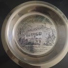  University Of Michigan Solid Silver Etched Alumni Plate - Official Vintage 1975