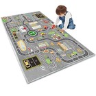 Kids Rug Play Mat Great For Playing With Cars And Toys educational Kid Road 