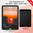 2 Pack Paperfeel Screen Protector Compatible With Ipad Mini 7 2024 a17 Pro  ipad