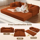 4-in-1 Folding Convertible Sofa Bed corduroy Floor Couch Futon With Pull Out Bed