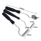 3pcs Fiberglass Bubble Paddle Laminating Roller Kit For Frp Mould Resin Grp Us