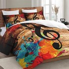 Size Comforter Set With Pillowcase  Musical Music Disco 2 Pcs Twin Multi 21