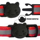 2 Pack Reflective Cat Collar Breakaway With Bell personalized Kitten Collars    
