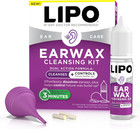 Earwax Removal Kit With Ear Drops Bulb Syringe   Ear Plugs Complete Ear Cleaning