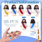 25 P Little Jesus Figures Original Design Jesus Love You Mini Rubber Jesus Toy  