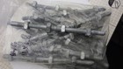 Lot 16 Fully Threaded Rod Studs 12 5  Length W  Nuts Galvanized