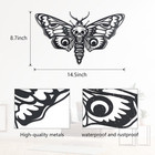 Death Head Moth Metal Wall Decor black Gothic Skull Butterfly Wall Decor  style