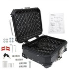 22l Black Motorcycle Luggage Waterproof Tail Box Scooter Trunk Storage Top Case