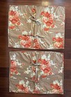 Pair  2  Pottery Barn Patchwork Quilted Pillow Shams Standard Size Shabby Chic