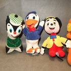 Vtg Lot Of 5 Dakin Dream Pets Dumbo  Monkey Donald Duck  Mickey Mouse  Disney