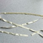 Beaded Rhinestone Bridal Sash Satin Ribbon Belt Headband Bling Weddings 3 4 