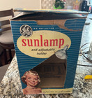 Vintage Ge Sunlamp  In Original Box  With Bulb And Sunshades  Lamp Works 