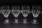 Simon Pearce Pez7 Water Goblet Glasses 7 5  Set Of 4 Unsigned- Free Usa Shipping