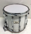 Pearl 14  Marching Band Snare Drum White