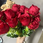 2 Bundles 9 Heads Artificial Rose Flower simulation Long Stem Fake Silk Roses Us