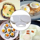 Microwave Egg Poacher 2 Egg Cooker Poached Egg Maker Steamer Breakfast Kitchen