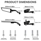 Motorcycle Rearview Mirror For Ktm 250 390 200 690 125 Duke 990 Super R 790 1290
