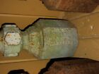 Three Fancy Antique Cast Iron Fence Or Gate Posts-signed------16165