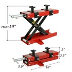 1100 Lb Motorcycle Lift Scissor Jack Stand Atv Lift Crank Operated Dirt Bike