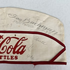 Vintage Antique 1920s Coca Cola Soda Jerk Cloth Cap Vendor Hat
