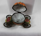 Limoge France Rare Cinderella Magic Pumpkin Coach slipper Trinket Box   132 