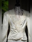 Vintage 1980s Ivory Beaded Jacket   Skirt Suit     Two-piece Set