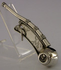 Rare Victorian Military Sterling Silver Boatswain s Whistle 1874 Navy Antique