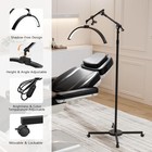 Half Moon Light Lash Lamp Adjustable Brightness Floor Lamp With Phone Holder New