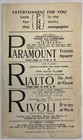 Vintage October 1 1927 Paramount Theatre Program New York Times Square Theater