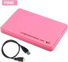 Hdd External Enclosure Hard Disk Drive Box Case  2 5 Inch Sata Sdd Red 