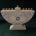 Mikasa Fk032 Chanukah Menorah   Fine China Jewish Hanukkah   New   No Box