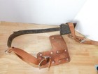 1 Ae Burgess Leather Pad 16  Buckingham Pole Climbing Gaff Spike  5 82