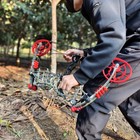 30-60lbs Compound Bow Kit Dual-use Short Axis Arrow Steel Ball Hunting Rh Lh