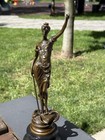 Bronze Sculpture Lady Justice Statue Woman Art Law Nude Lawyer Marble Themis Leg