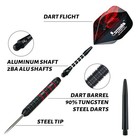 90  Tungsten Steel Tip Darts Set - Professional Steel Tip Darts Set With Flig   