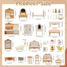 36pcs Dollhouse Furniture Set 1 12 Scale Miniature Accessories