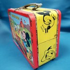 Vtg 1954 Walt Disney Mickey Mouse Donald Duck Steel Lunchbox Adco-liberty Usa 