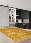 Traditional Hand-knotted Area Rug 5 9  X 10 6  Gold Oriental Carpet