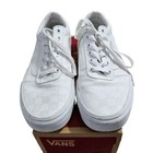 Vans Checkerboard White Women s Canvas Trainers Sneakers Size 9